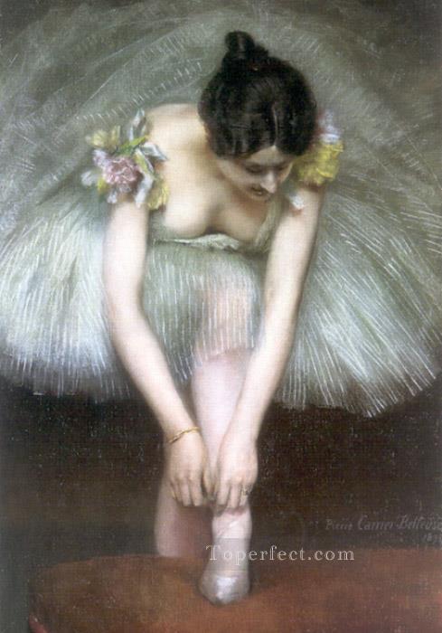 Before the Ballet 1896 ballet dancer Carrier Belleuse Pierre Oil Paintings